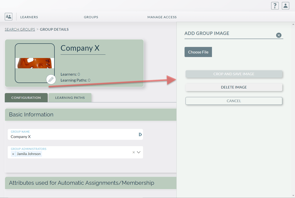 Managing Learner Groups and Assigning Learning Paths to Groups
