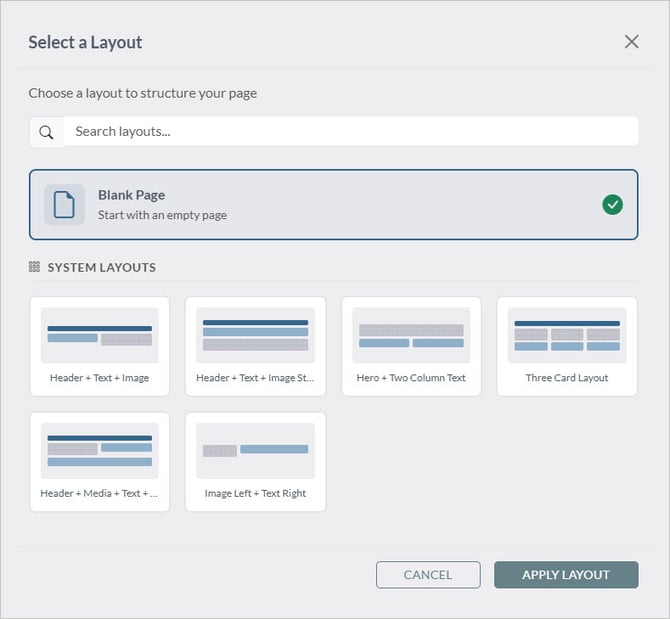 Layout Options