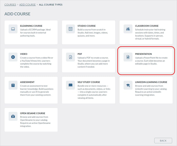 Upload Presentation