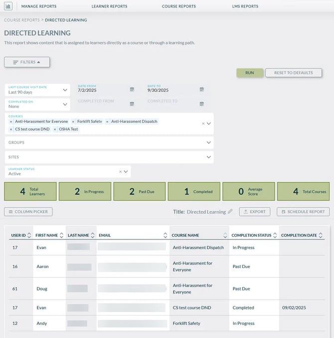 directed learning report